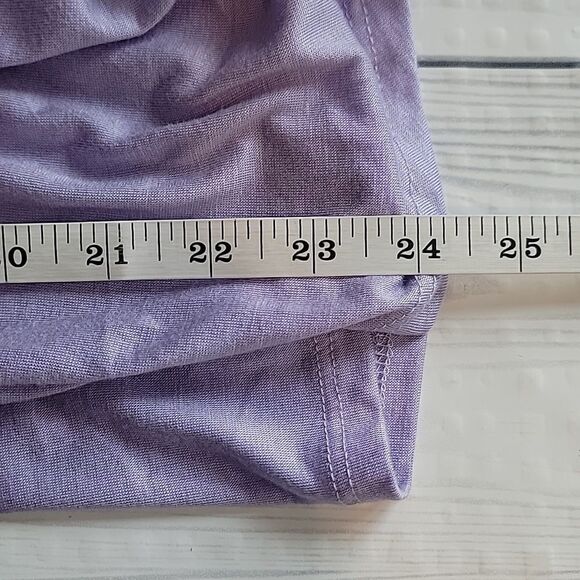 Free To Live NWT Lavender Drape Neck Women's Top Size L - Picture 10 of 10